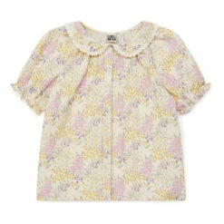 Aida Cotton Muslin Blouse Ecru Bonton Fashion Children