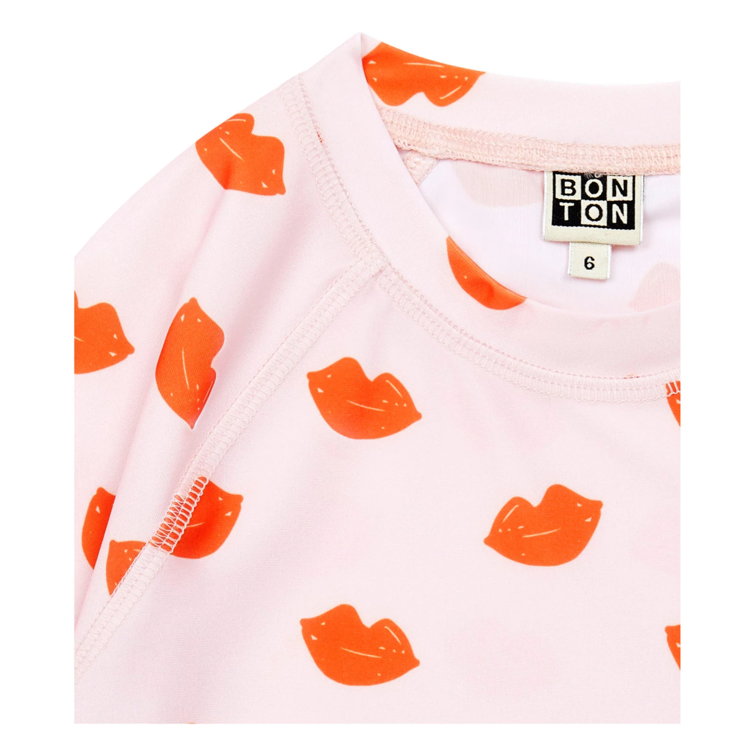 Anti-UV Boat T-shirt Pale pink Bonton Fashion Children 2 Anti-UV Boat T-shirt Pale pink Bonton Fashion Children - Image 2