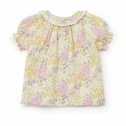 Aria Cotton Muslin Blouse Ecru Bonton Fashion Baby -Bonton Best Sales aria cotton muslin blouse ecru bonton fashion baby 2