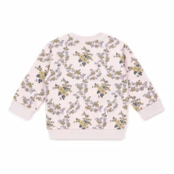 Aubepine Organic Cotton Floral Sweatshirt Pale pink Bonton Fashion Baby, Children -Bonton Best Sales aubepine organic cotton floral sweatshirt pale pink bonton fashion baby children 2