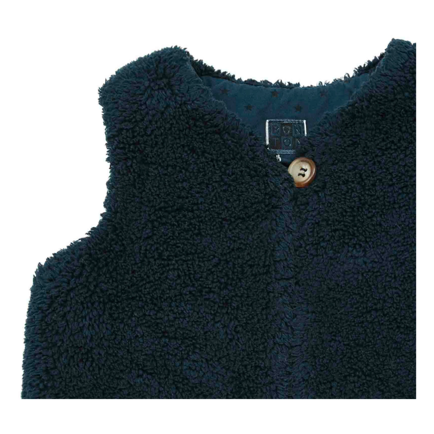 Beti Faux Fur Vest Dark green Bonton Fashion Baby 2 Beti Faux Fur Vest Dark green Bonton Fashion Baby - Image 2