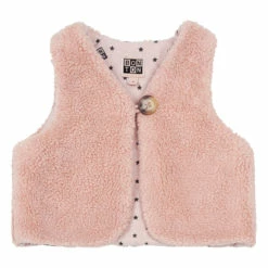 Beti Faux Fur Vest Pink Bonton Fashion Baby