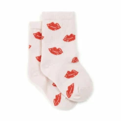 Bisous Socks Pale pink Bonton Fashion Teen, Baby, Children