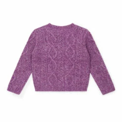 Cable-Knit Jumper Mauve Bonton Fashion Children 5 Cable-Knit Jumper Mauve Bonton Fashion Children -Bonton Best Sales cable knit jumper mauve bonton fashion children 2