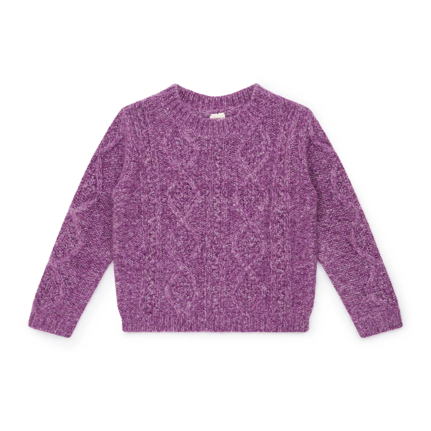 Cable-Knit Jumper Mauve Bonton Fashion Children 1 Cable-Knit Jumper Mauve Bonton Fashion Children