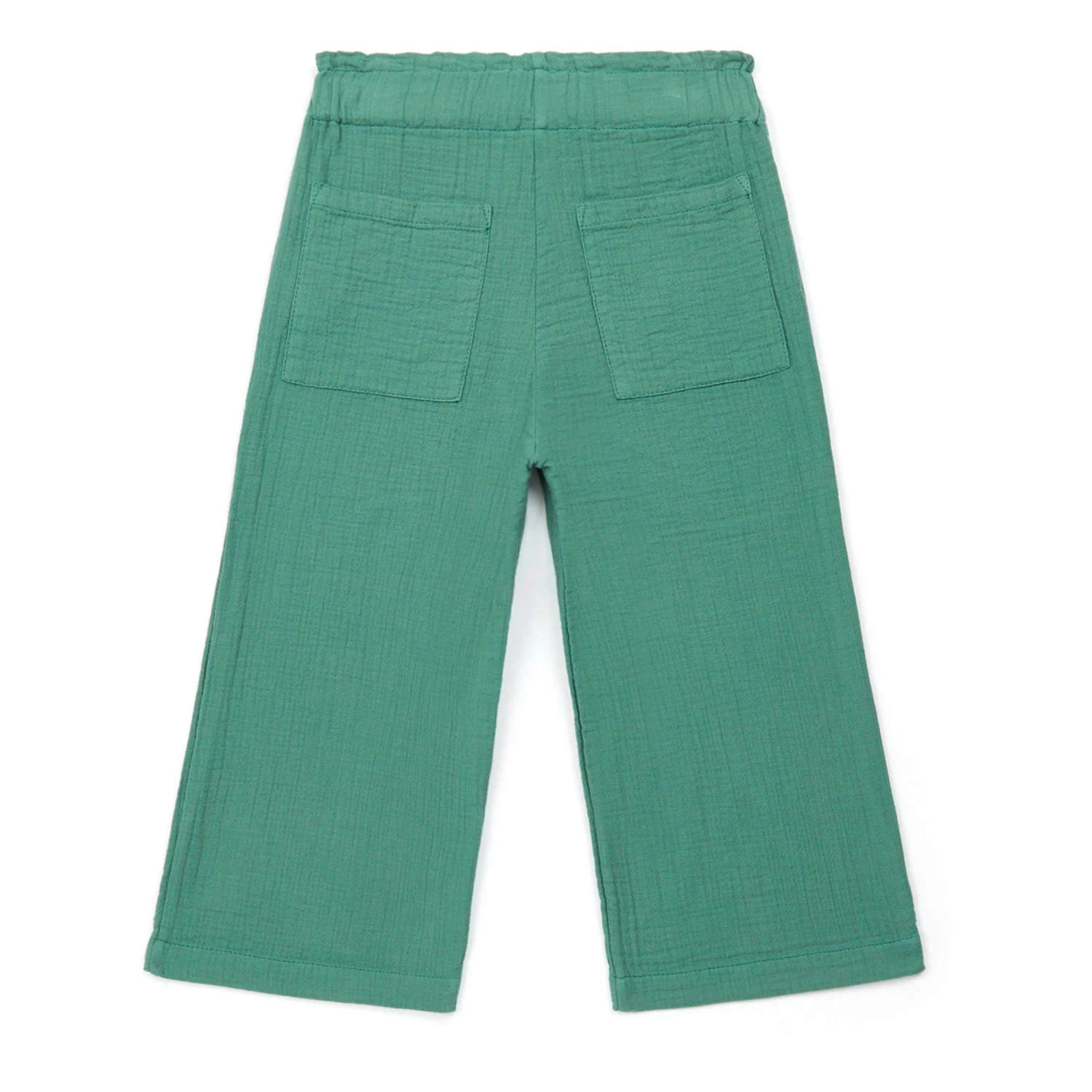 Chacha Organic Cotton Muslin Trousers Green Bonton Fashion Children 3 Chacha Organic Cotton Muslin Trousers Green Bonton Fashion Children - Image 3