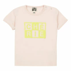 Cherie Organic Cotton T-shirt Pale pink Bonton Fashion Baby