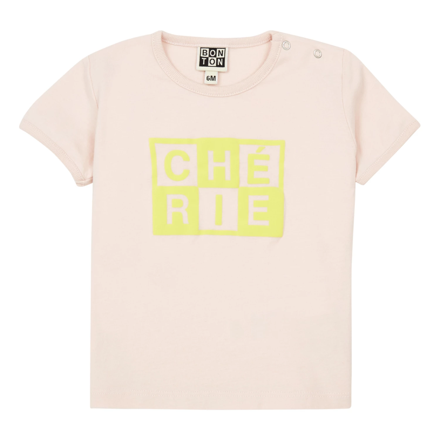 Cherie Organic Cotton T-shirt Pale pink Bonton Fashion Baby 1 Cherie Organic Cotton T-shirt Pale pink Bonton Fashion Baby