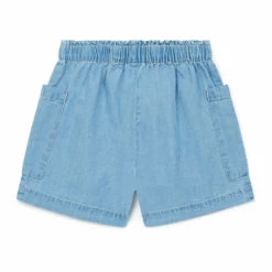 Clovis Lightweight Denim Shorts Denim blue Bonton Fashion Children -Bonton Best Sales clovis lightweight denim shorts denim blue bonton fashion children 2