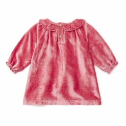 Damour Velvet Dress - Christmas Collection - Pink Bonton Fashion Baby -Bonton Best Sales damour velvet dress christmas collection pink bonton fashion baby 2