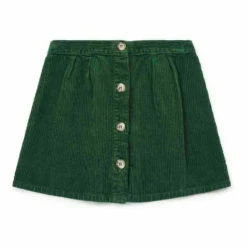 Delie Organic Cotton Corduroy Skirt Dark green Bonton Fashion Children