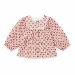 Dix Floral-Print Blouse Pink Bonton Fashion Baby