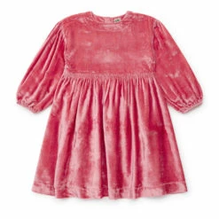 Donano Velvet Dress - Christmas Collection - Pink Bonton Fashion Children