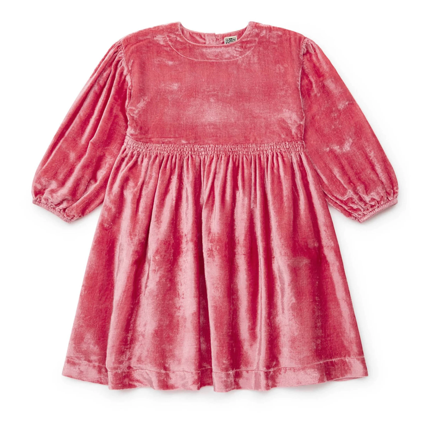 Donano Velvet Dress - Christmas Collection - Pink Bonton Fashion Children 1 Donano Velvet Dress - Christmas Collection - Pink Bonton Fashion Children