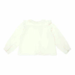 Dory Organic Cotton Muslin Blouse Ecru Bonton Fashion Children -Bonton Best Sales dory organic cotton muslin blouse ecru bonton fashion children 2