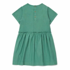 Easy Dual-Material Dress Green Bonton Fashion Children -Bonton Best Sales easy dual material dress green bonton fashion children 2