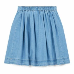 Eden Lightweight Denim Skirt Denim blue Bonton Fashion Children -Bonton Best Sales eden lightweight denim skirt denim blue bonton fashion children 2