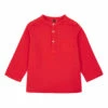 Edgar Organic Cotton Muslin Kurta Shirt Red Bonton Fashion Children