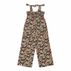 Edmee Lurex Jumpsuit Navy blue Bonton Fashion Children