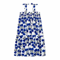 Elaine Organic Cotton Muslin Dress Blue Bonton Fashion Children -Bonton Best Sales elaine organic cotton muslin dress blue bonton fashion children 3