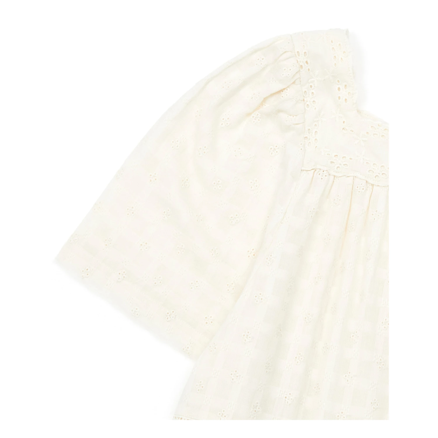 Eliette Embroidered Dress Ecru Bonton Fashion Children 2 Eliette Embroidered Dress Ecru Bonton Fashion Children - Image 2