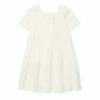 Eliette Embroidered Dress Ecru Bonton Fashion Children