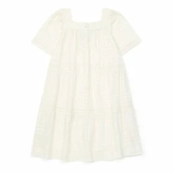Eliette Embroidered Dress Ecru Bonton Fashion Children 5 Eliette Embroidered Dress Ecru Bonton Fashion Children -Bonton Best Sales eliette embroidered dress ecru bonton fashion children 2