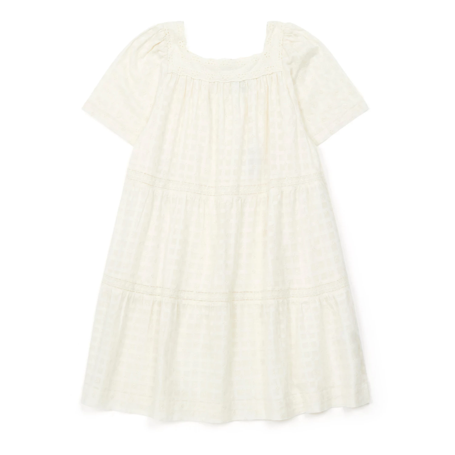 Eliette Embroidered Dress Ecru Bonton Fashion Children 1 Eliette Embroidered Dress Ecru Bonton Fashion Children