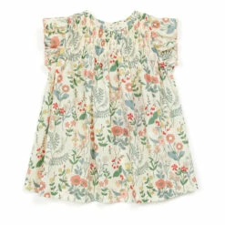 Ella Exclusive Liberty Print Dress Ecru Bonton Fashion Baby