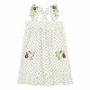 Elodie Embroidered Cotton Muslin Dress Ecru Bonton Fashion Children