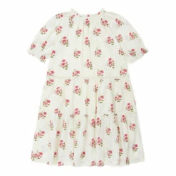 Emy Floral Dress Ecru Bonton Fashion Children -Bonton Best Sales emy floral dress ecru bonton fashion children 3