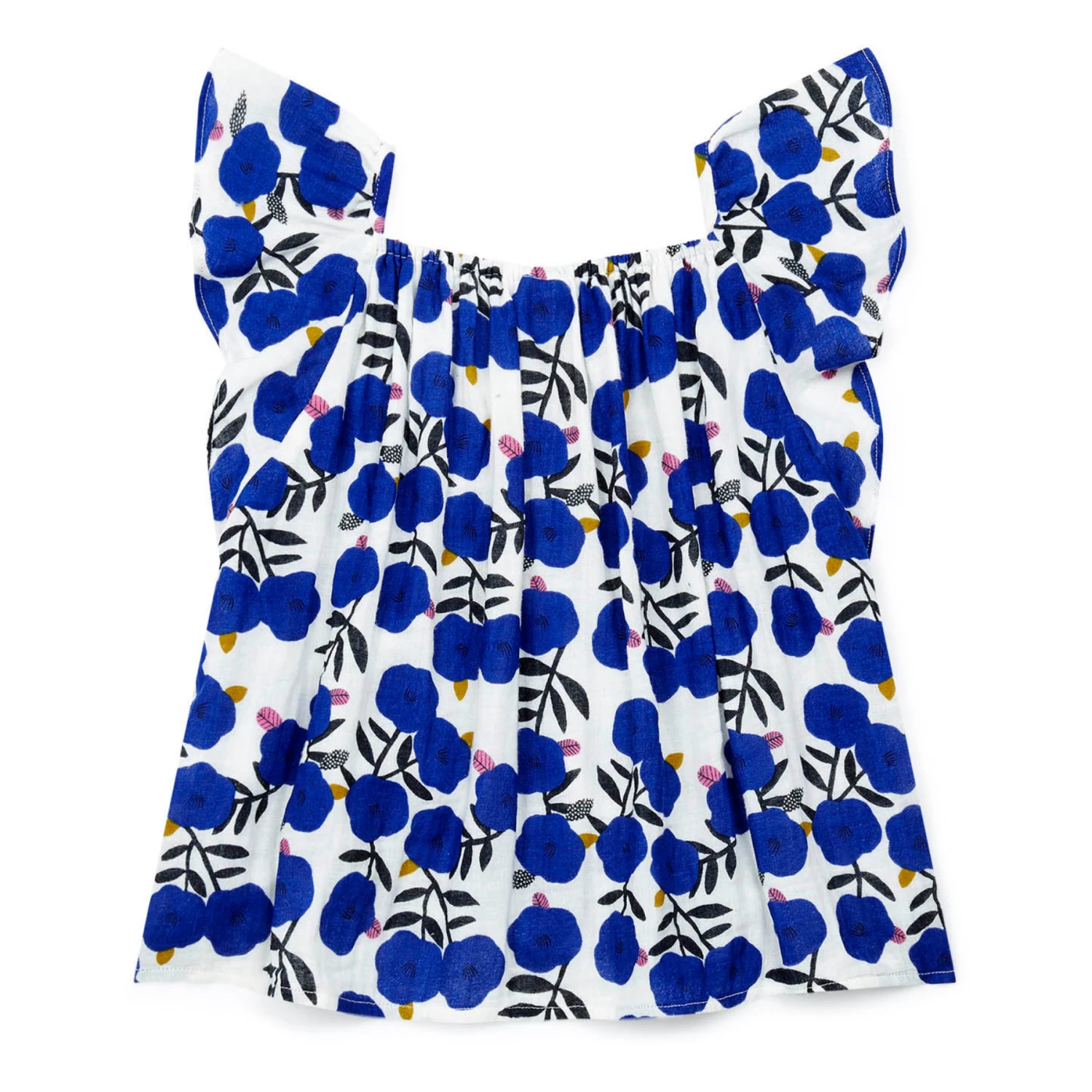 Eole Blouse Blue Bonton Fashion Children 3 Eole Blouse Blue Bonton Fashion Children - Image 3