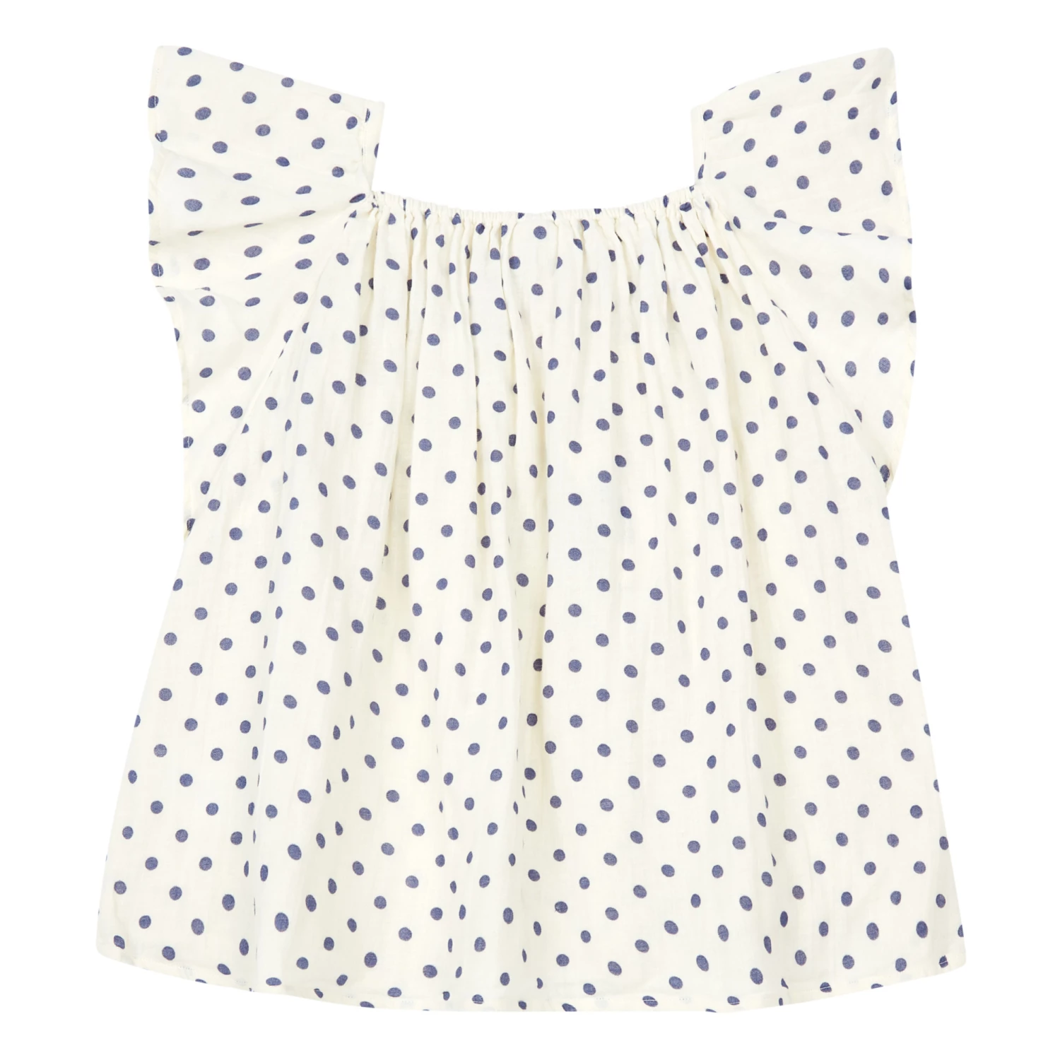 Eole Polka Dot Blouse Ecru Bonton Fashion Children 3 Eole Polka Dot Blouse Ecru Bonton Fashion Children - Image 3
