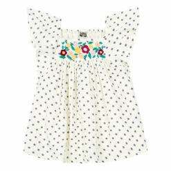 Eole Polka Dot Blouse Ecru Bonton Fashion Children