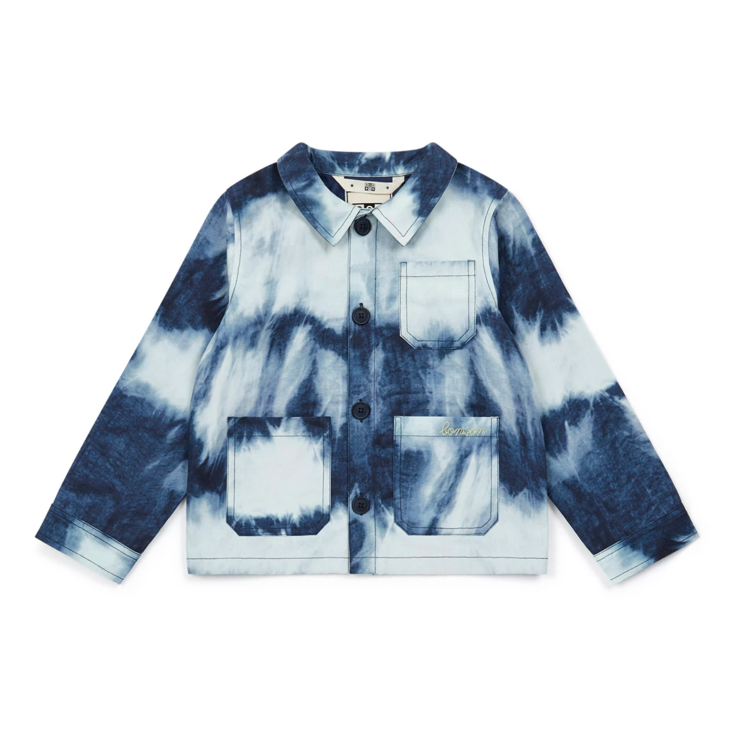 Erman Tie-Dye Jacket Blue Bonton Fashion Children 1 Erman Tie-Dye Jacket Blue Bonton Fashion Children