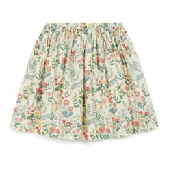 Exclusive Liberty Print Raspberry Skirt Ecru Bonton Fashion Children