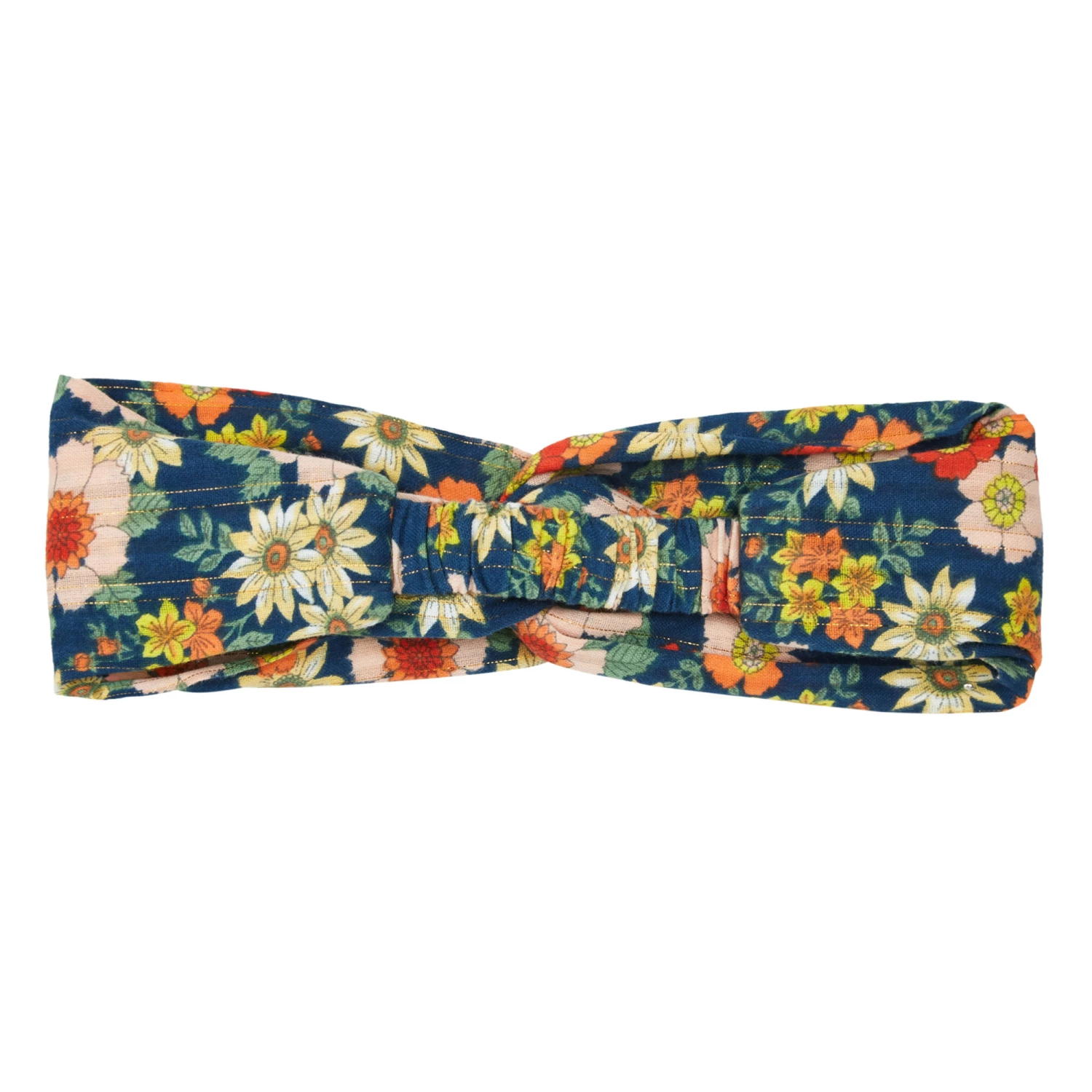 Floral Headband Navy blue Bonton Fashion Children 2 Floral Headband Navy blue Bonton Fashion Children - Image 2