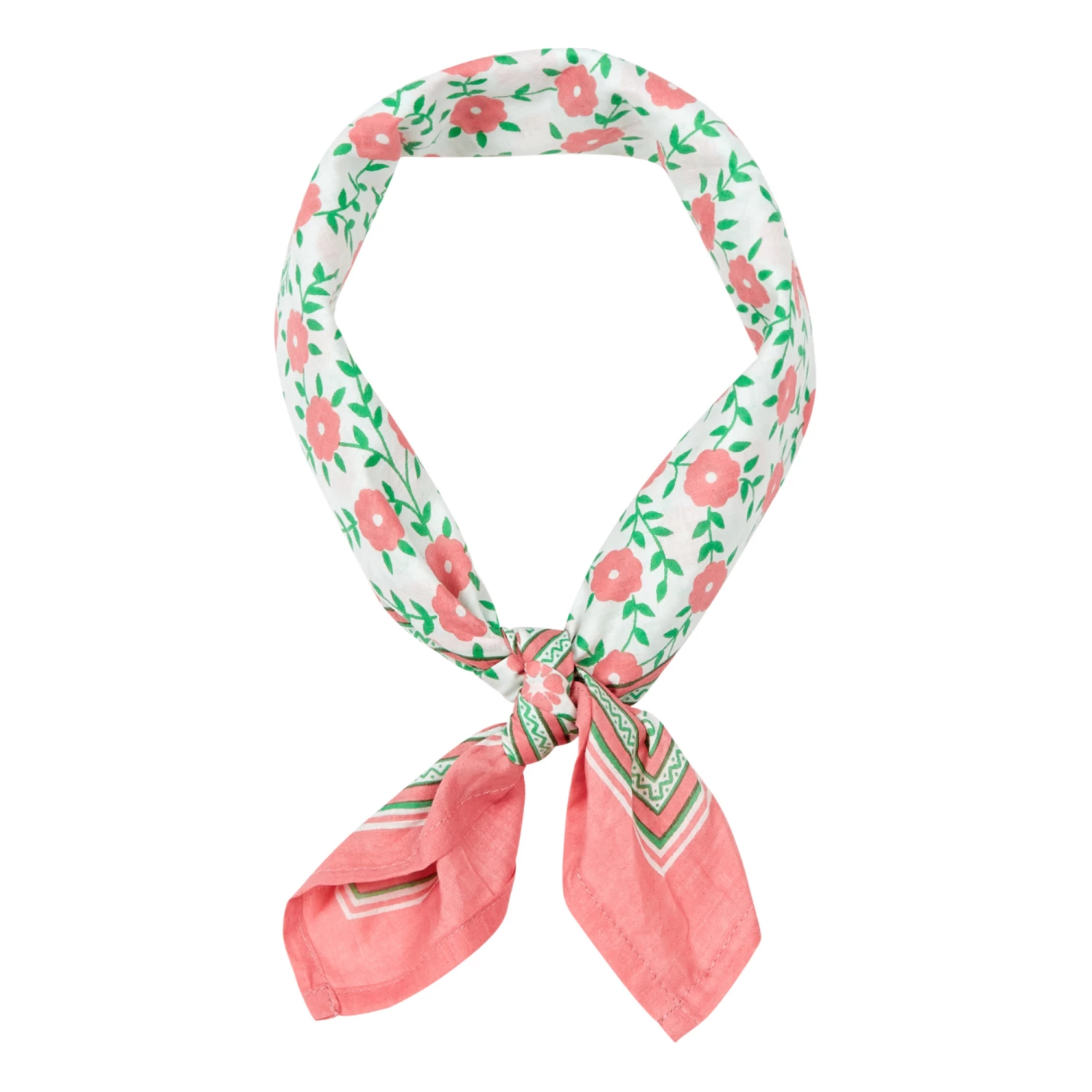 Floral Scarf Pink Bonton Fashion Children 2 Floral Scarf Pink Bonton Fashion Children - Image 2