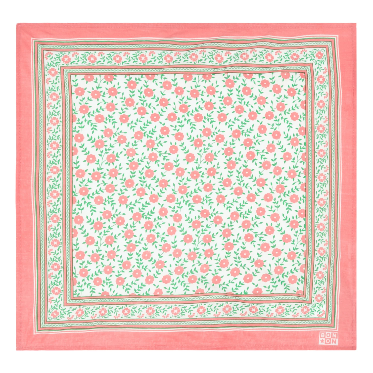 Floral Scarf Pink Bonton Fashion Children 1 Floral Scarf Pink Bonton Fashion Children