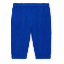 Futur Organic Cotton Muslin Trousers Blue Bonton Fashion Baby