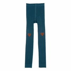 Heart Leggings Peacock blue Bonton Fashion Children