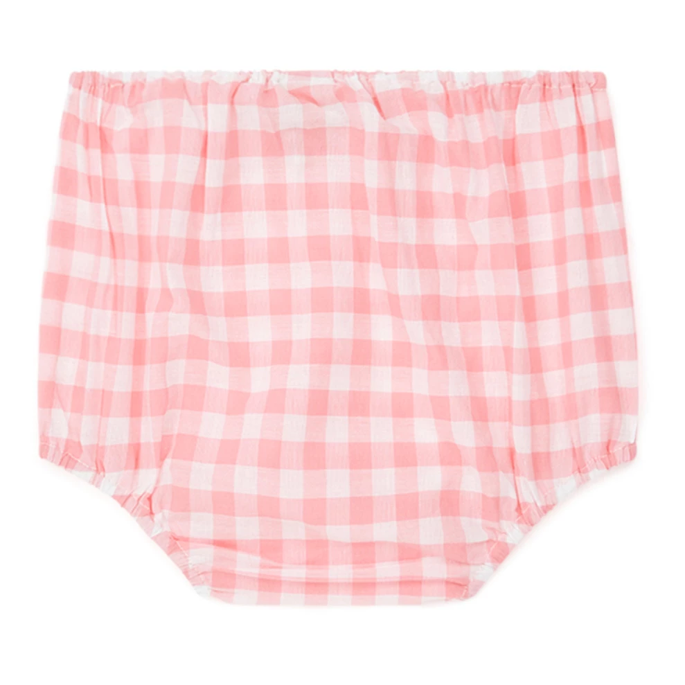 Idole Gingham Bloomers Pink Bonton Fashion Baby 3 Idole Gingham Bloomers Pink Bonton Fashion Baby - Image 3