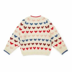 Jacquard Alpaca and Merino Wool Heart: Jumper Ecru Bonton Fashion Children 5 Jacquard Alpaca and Merino Wool Heart: Jumper Ecru Bonton Fashion Children -Bonton Best Sales jacquard alpaca and merino wool heart jumper ecru bonton fashion children 2