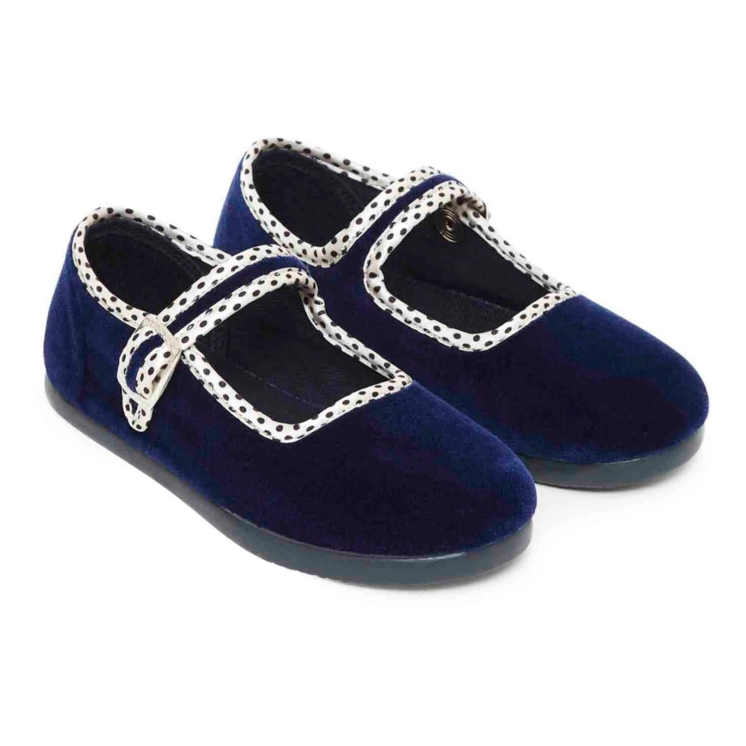 Jane Slippers Midnight blue Bonton Shoes Baby, Children 2 Jane Slippers Midnight blue Bonton Shoes Baby, Children - Image 2