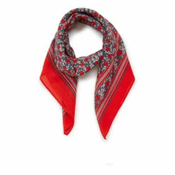 Large Floral Scarf Red Bonton Fashion Children