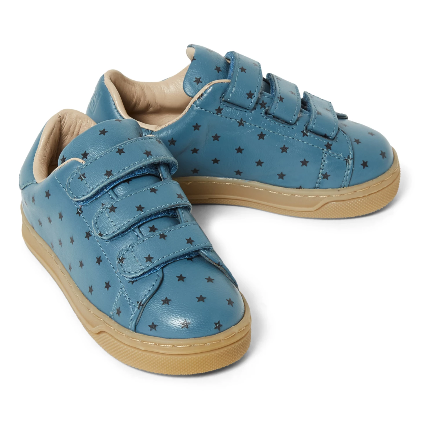 Leather Sneakers Blue Bonton Shoes Children 2 Leather Sneakers Blue Bonton Shoes Children - Image 2