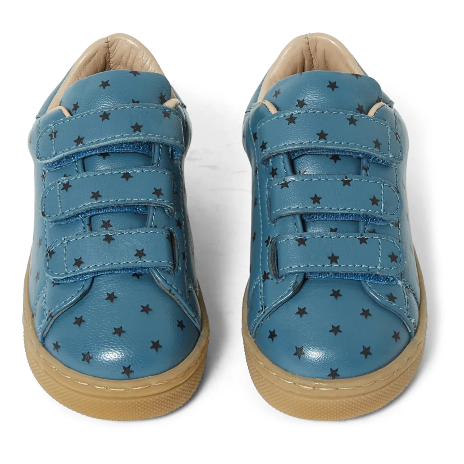 Leather Sneakers Blue Bonton Shoes Children 4 Leather Sneakers Blue Bonton Shoes Children - Image 4