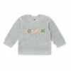 Liberty Velour Sweatshirt Heather grey Bonton Fashion Baby, Children