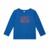 Logoboy Organic Cotton T-shirt Blue Bonton Fashion Children