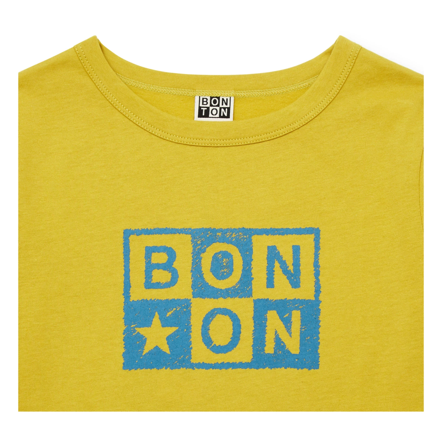 Logoboy Organic Cotton T-shirt Ochre Bonton Fashion Children 3 Logoboy Organic Cotton T-shirt Ochre Bonton Fashion Children - Image 3
